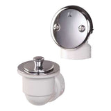 Keeney 1-1/2 in. D Polished Chrome PVC Bath Drain Half Pack