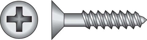 HILLMAN No. 6 X 1-1/4 in. L Phillips Black Phosphate Twin Thread Cabinet Screws 100 pk