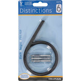 HILLMAN Distinctions 5 in. Black Steel Screw-On Number 6 1 pc, Pack of 3