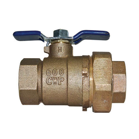 Watts 1 in. Brass FIP Union Ball Valve Full Port