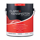 Clark+Kensington Flat Designer White Paint + Primer Interior 1 gal, Pack of 4