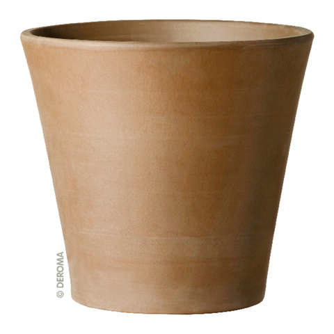 Deroma 11.2 in. H X 12 in. D Clay Planter Mocha, Pack of 2