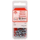 HILLMAN No. 8 X 3/4 in. L Slotted Hex Washer Head Sheet Metal Screws 12 pk, Pack of 10