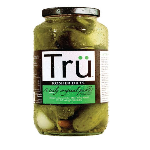 Tru Pickles Original Kosher Dill Pickles 24 oz Jar, Pack of 6