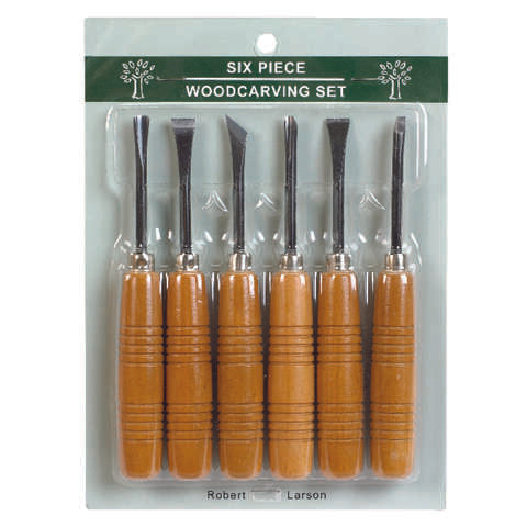 Robert Larson Woodcarving Set 6 pc