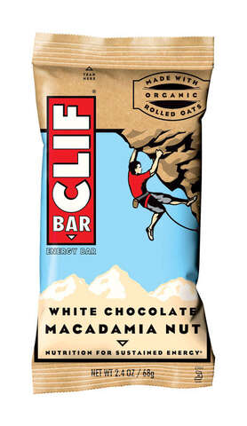 Clif Bar White Chocolate Macadamia Nut Energy Bar 2.4 oz Packet, Pack of 12