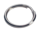 HILLMAN 1 in. D Tempered Steel Silver Split Rings/Cable Rings Key Ring, Pack of 50
