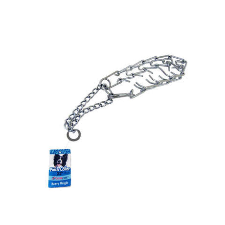PDQ Silver Chain Dog Pinch Collar Medium/Large, Pack of 6