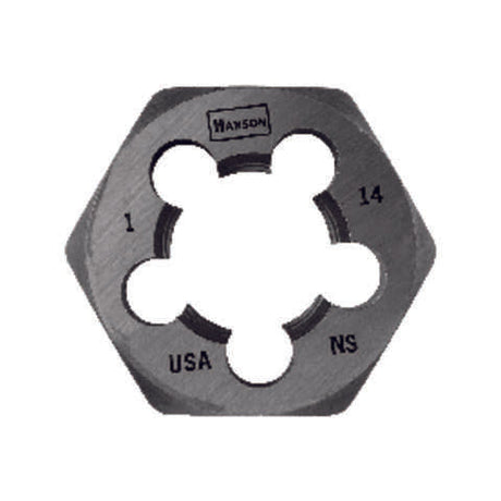 Irwin Hanson High Carbon Steel SAE Hexagon Die 1 in. 1 pc
