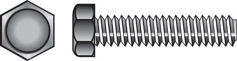 HILLMAN 5/16 in. D X 2-1/2 in. L Zinc Plated Steel Hex Tap Bolt 100 pk