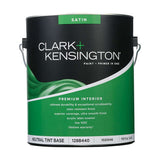 Clark+Kensington Satin Tint Base Neutral Base Paint + Primer Interior 1 gal, Pack of 4