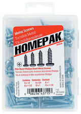 HILLMAN Homepak No. 14 Phillips Pan Head Sheet Metal Screw Assortment 1 pk, Pack of 5