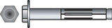 HILLMAN 1/2 in. D X 4 in. L Steel Hex Head Sleeve Anchors 10 pk