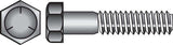 HILLMAN 1/4 in. D X 3/4 in. L Heat Treated Zinc Steel Hex Head Cap Screw 100 pk