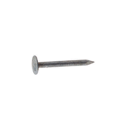 Grip-Rite 7/8 in. Roofing Electro-Galvanized Steel Nail Flat Head 1 lb, Pack of 12