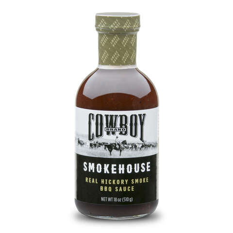 Cowboy Smokehouse Real Hickory Smoke BBQ Sauce 18 oz, Pack of 6