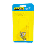 Seachoice Polished Stainless Steel 2-7/8 in. L X 1 in. W Fixed Eye Safety Hasp 1 pk