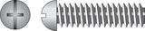 HILLMAN No. 8-32 X 1/2 in. L Combination Round Head Zinc-Plated Steel Machine Screws 100 pk