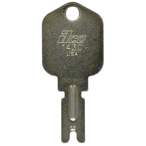 HILLMAN Traditional Key Forklift Key Blank Double, Pack of 10