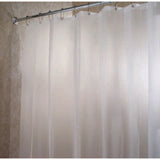 iDesign 78 in. H X 54 in. W Clear/Frosted Shower Curtain Liner EVA