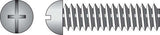 HILLMAN No. 10-24 X 3/4 in. L Combination Round Head Zinc-Plated Steel Machine Screws 100 pk