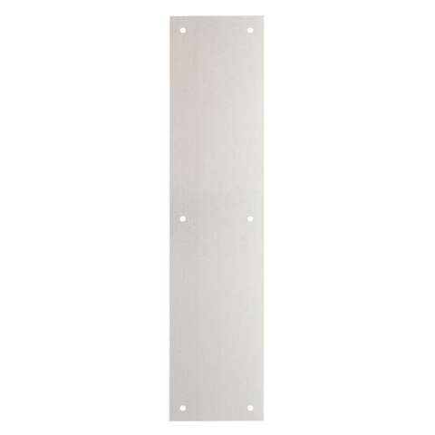 Brinks 15 in. L Satin Aluminum Push Plate