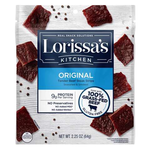 Jack Link's Lorissa's Kitchen Original Beef Jerky 2.25 oz Bagged, Pack of 8