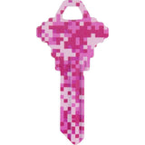 HILLMAN Wackeys Digital Camo House/Office Key Blank 68 SC1 Single For Schlage Locks, Pack of 6