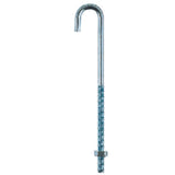 Hampton Small Zinc-Plated Silver Zinc 1 in. L J-Bolt 115 lb 1 pk, Pack of 10