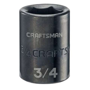 Craftsman 3/4 in. X 1/2 in. drive SAE 6 Point Shallow Impact Socket 1 pc