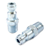 Forney Steel Plug 1/4 in. Male X 1/4 in. 2 pc