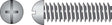 HILLMAN No. 8-32 X 2 in. L Combination Round Head Zinc-Plated Steel Machine Screws 100 pk