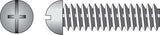 HILLMAN No. 8-32 X 2 in. L Combination Round Head Zinc-Plated Steel Machine Screws 100 pk