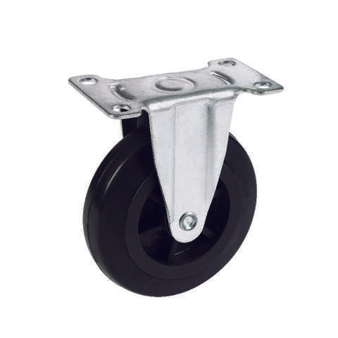 Apex 4 in. D 80 lb Fixed Caster Plastic 1 pk