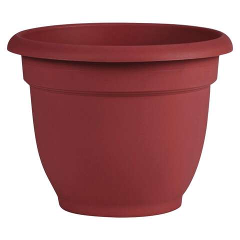 Bloem Ariana 10.1 in. H X 13 in. W X 12 in. D Plastic Planter Burnt Red