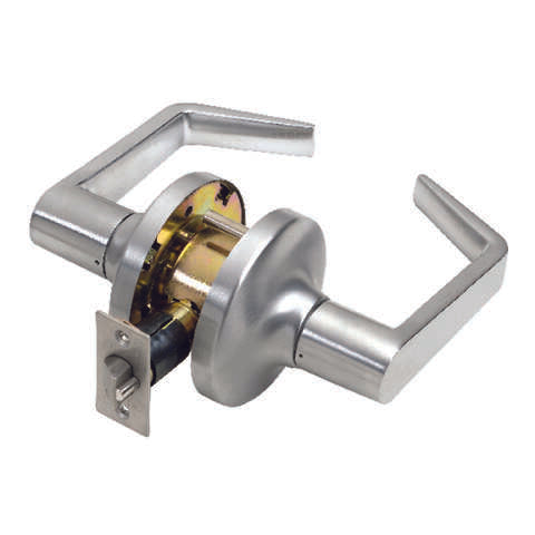 Tell Cortland Satin Chrome Passage Lockset 2 in.