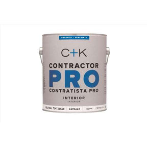 C+K Contractor Pro Eggshell Tint Base Tint Base Paint Interior 1 gal, Pack of 4
