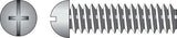 HILLMAN No. 6-32 X 3/8 in. L Combination Round Head Zinc-Plated Steel Machine Screws 100 pk