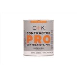 C+K Contractor Pro Semi-Gloss White Water-Based Paint Interior 32 oz, Pack of 4