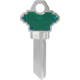 HILLMAN ColorPlus House/Office Key Blank Single, Pack of 5