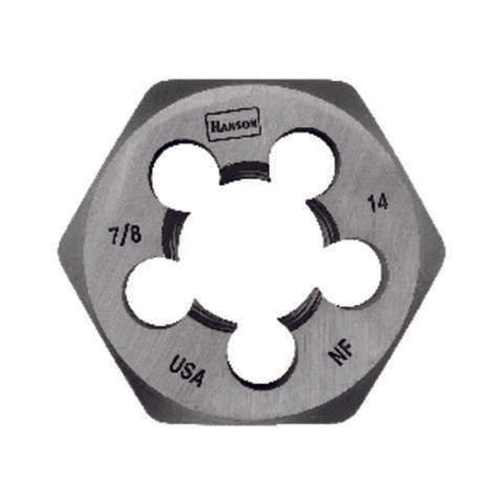 Irwin Hanson High Carbon Steel SAE Hexagon Die 7/8 in. 1 pc
