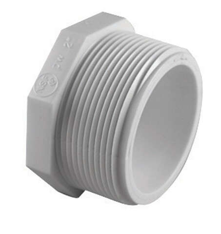 Charlotte Pipe Schedule 40 3/4 in. MPT PVC Plug 1 pk, Pack of 25