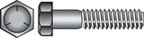HILLMAN 5/16 in. D X 1 in. L Heat Treated Zinc Steel Hex Head Cap Screw 100 pk