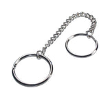 HILLMAN Metal Silver Belt Hooks/Pocket Chains Belt Hook Keychain, Pack of 5