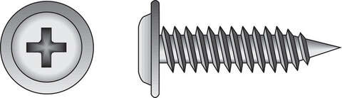 HILLMAN No. 8 X 1 in. L Phillips Truss Head Self-Piercing Screws 100 pk