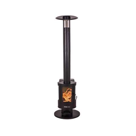 Even Embers 70000 BTU Wood Pellet Steel Freestanding Patio Heater 100 sq ft