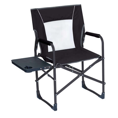 GCI Outdoor Slim-Fold Black Director's Folding Chair