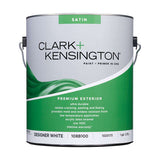 Clark+Kensington Satin Designer White House & Trim Paint & Primer Exterior 1 gal, Pack of 4