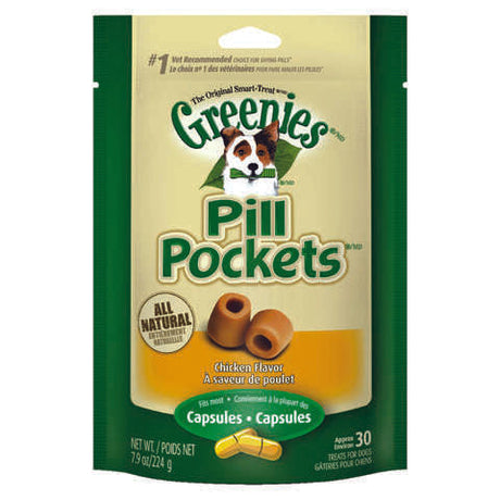 Greenies Pill Pockets Chicken Treats For Dog 7.9 oz 30 pk