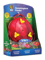 More Birds Hummingbird Plastic Nectar Feeder 3 ports, Pack of 4